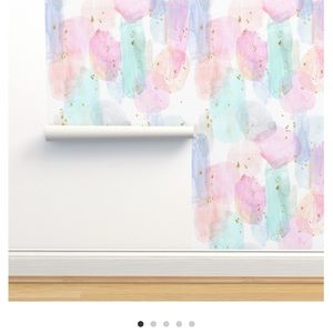 4 rolls Spoonflower removable wallpaper - price is for 4 rolls